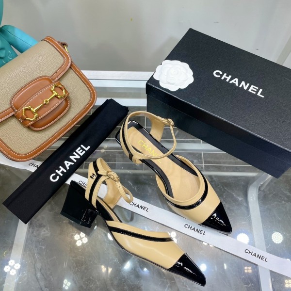 Chanel 2022 Mid-heel Pumps Nude CHN-153