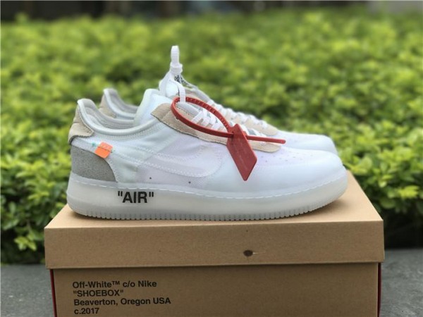 OFF-WHITE x Nike Air Force 1 Low White AO4606-100 (OW-0002)