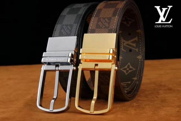 Louis Vuitton Men Belts Reversible (LV-BE-A065)