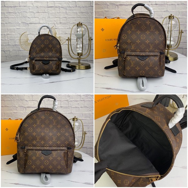 Louis Vuitton Women Palm Springs Monogram Backpacks (LV-BG-M44874)