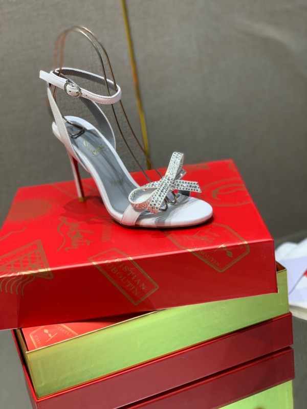 Christian Louboutin Sandal with Bow White CL-H040