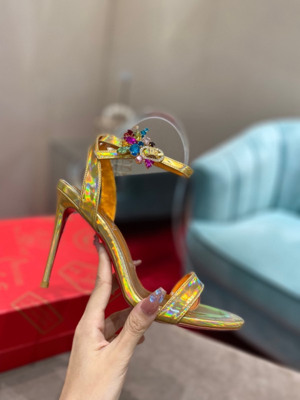 Christian Louboutin Goldie Joli Sandal Gold CL-H098