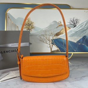 Balenciaga Ghost Sling Bag Crocodile Leather Orange BGSB-0010