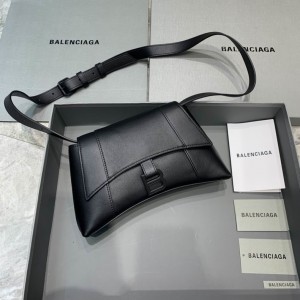 Balenciaga Hourglass Shoulder Bag Black (3 Sizes) BSHL-002