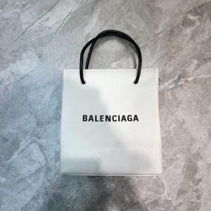 Balenciaga Xxs Leather Shopping Tote Bag - White  BXXS-003