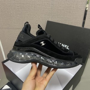 Chanel Air Cushion Sneaker Black CHN-027