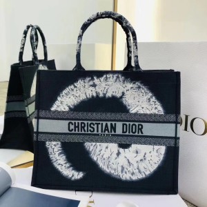 Dior Tie & Embroidery Book Tote Blue Multicolor (DR-BG-N05)