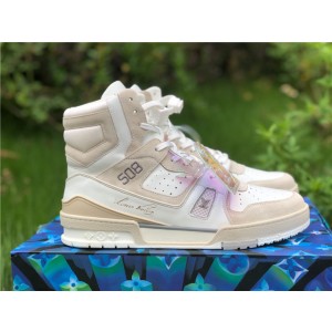 Louis Vuitton Trainer Sneaker Boot White (LV-SH-N02)