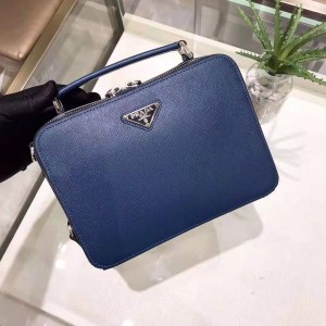 Prada Saffiano Brique Shoulder Bag PR078