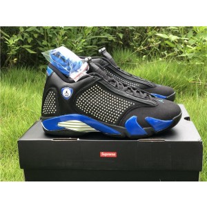 Supreme x Air Jordan 14 Retro SP "Black Varsity Royal" (AJ-N023)